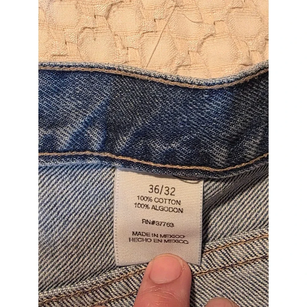 Perry Ellis Jeans Men's 36x32 Blue Excellent Straight‎ Leg Denim